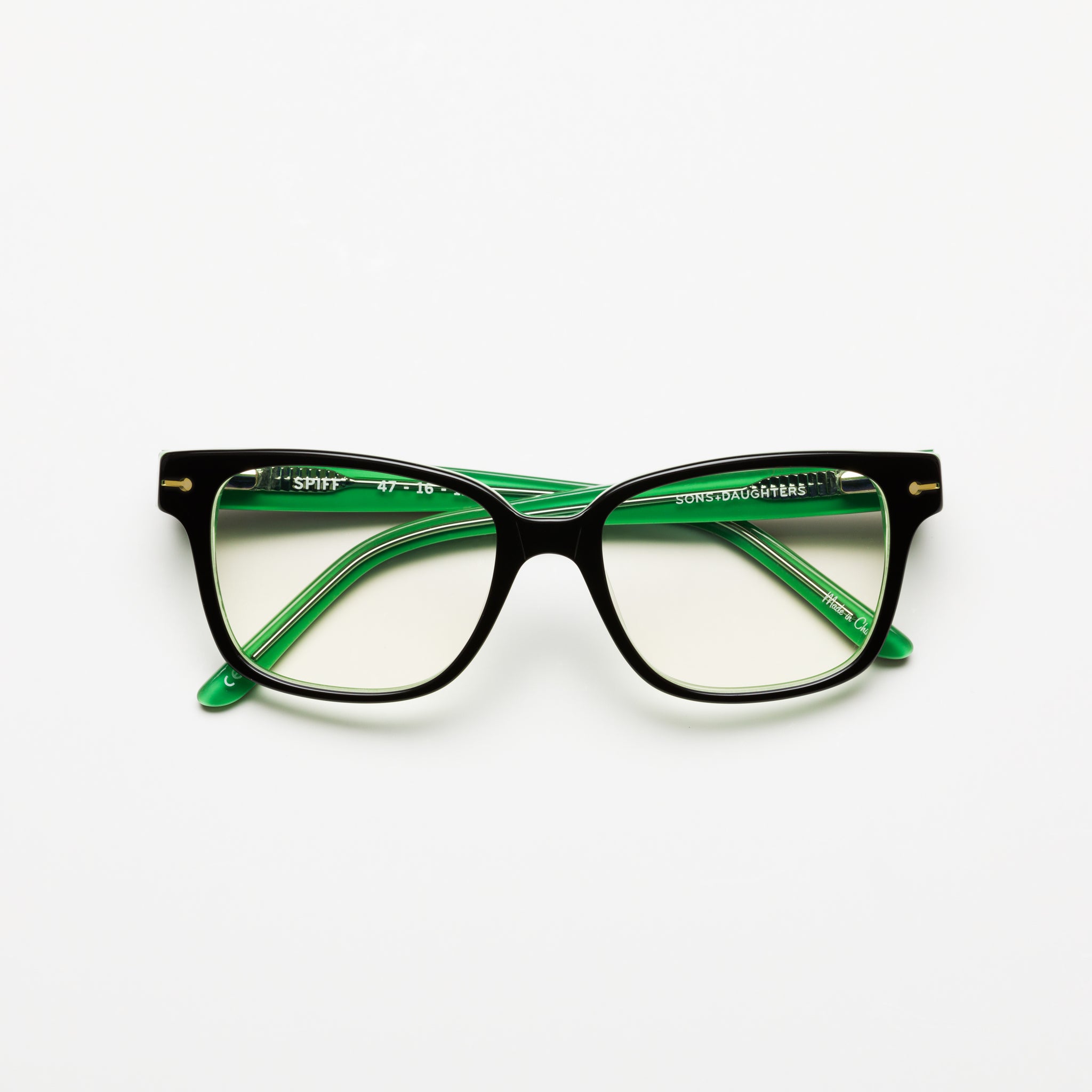 Black/Green/Clear Layer
